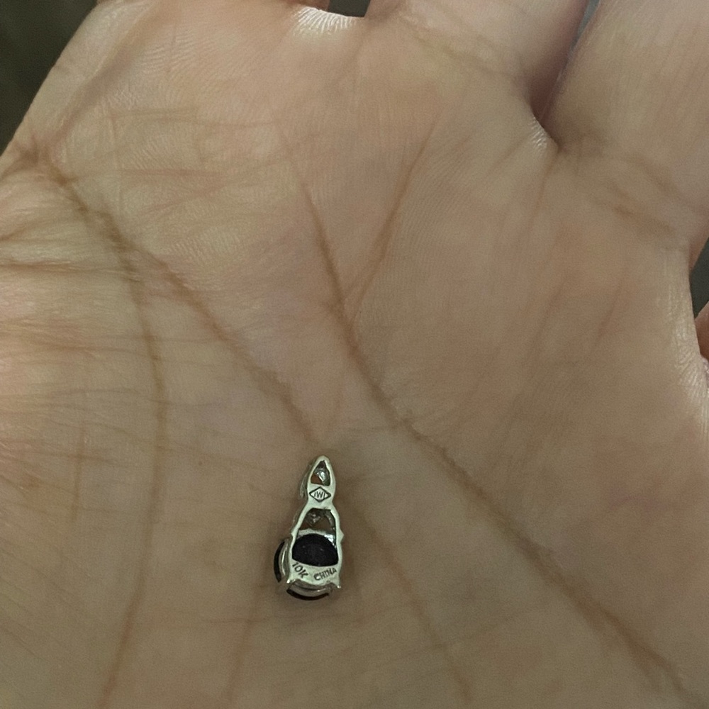 white gold pendant